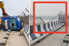 Mangaluru: Mini tempo crash damages Rs 60 lakh safety fencing on Netravathi Bridge; safety concerns raised