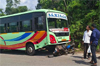 Kundapur: Elderly biker killed in collision with private bus near Balkattu Bridge