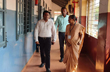 DC visits SSLC exam centre at Capitanio school