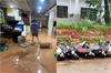 Mangaluru: Heavy rains cause wall collapse, flood shops; DC inspects affected areas