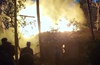 Accidental fire damages house at Harekala