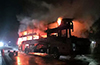 36 passengers escape unhurt as Mangaluru bound sleeper bus catches fire near Hassan