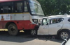Kadaba: Child dies, five others injured in bus-car collision