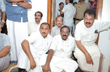 Kasaragod: UDF candidate Rajmohan Unnithan protests outside District Collector’s office