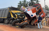 Drivers critically injured as 2 lorries collide near Kumble