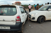 Serial mishap on Panemangalore bridge; 2 cars damaged