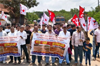 Surathkal: Protest blocks road, demands completion of Kana–MRPL four-lane project