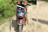 Belthangady: Lone elephant attacks scooter in Didupe, rider escapes unhurt