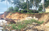 Sea erorion intensifies at Someshwara Uchila Endpoint; houses in danger