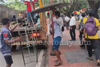 Mangaluru: Unauthorized stalls cleared along Kadri Park Road