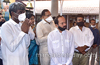 Minister Kota  Srinivas Poojary offers prayer at Kadri Shrine