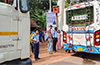 Mangaluru: Four students injured after tipper lorry hits bus at Haleyangadi