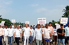 Hejamady, Padubidri, Mulki residents stage protest ; demand toll exemption