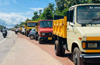 Udupi: Construction material transporting Lorries on indefinite strike