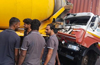 Udupi: Lorry and mixer truck collide, one critically injured