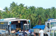 Udupi: Tourist bus develops technical snag, rams into bridge