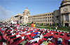 International Yoga Day celebrated with fanfare in Karnataka
