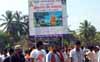 Banner at Stella Maris Church removed after protest by Bhajrangal