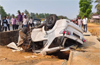 Kundapur: Fortuner overturns on NH-66; six Pune students seriously injured