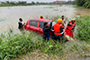 Udupi: Car washed away in flood waters; 4 rescued