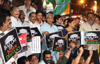 Congress stages protest against Rahul’s disqualification from Lok Sabha