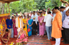 Ministers lays foundation for Goshala at Ramakunja