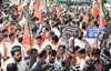 BJP stages protest in Kavoor condemning FIR against MLA Bharath Shetty