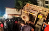 Tyre burst: Cement lorry overturns; driver rescued by locals