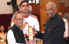 Former President Pranab Mukherjee receives Bharat Ratna