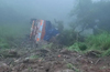 Truck falls 100 ft into gorge due to poor visibility on Charmadi Ghat