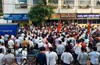BJP supporters organize motorbike rally in Udupi demanding party&rsquo;s Lok Sabha ticket