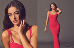 Ananya Panday stuns in hot pink bodycon outfit, see pics