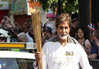Big B carries Olympic Torch in London
