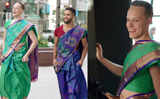 Friends of Indian groom sport Saree and Bindi during his wedding in Chicago, Watch