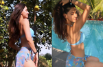 Disha Patani flaunts her curves in a blue bikini, shares hot photos on Instagram