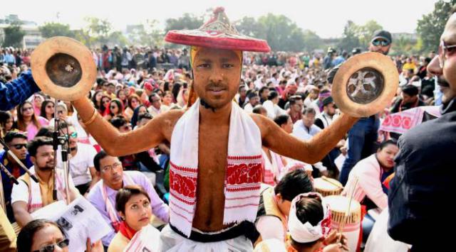 In Assam, artistes are leading demonstrations of discontent through songs and drums