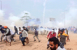 Farmers damage bridge, throw barricades near Haryana-Punjab border, tear gas fired