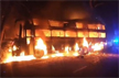 Private sleeper bus on way to Bengaluru catches fire in Shivamogga district