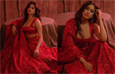 Janhvi Kapoor in a shimmering red lehenga is taking ethnic looks to glam new heights