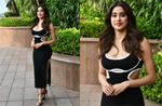 Janhvi Kapoor goes bold in cutout bodycon dress for Mili promotions, see pics