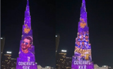 KKR on top of the World: Shah Rukh Khan’s team lit up Dubai’s Burj Khalifa