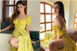 Mouni Roy is her own sunshine dressed in a bright yellow cottagecore dress