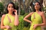 Nora Fatehi shines bright in neon bodycon dress, watch