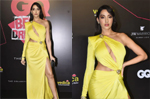 Nora Fatehi’s flowy cutout yellow gown can easily defeat the sun’s glimmering light