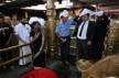 President Murmu in Sabarimala Lord Ayyappa temple, performs traditional ritual at Pampa