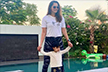 Sania Mirza posted a picture on social media posing with her son Izhaan
