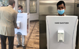 ’Humiliating: Saudi oil firm Aramco uses man as human hand sanitiser dispenser