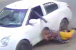 Tamil Nadu woman almost run over by car during chain-snatching attempt, Watch