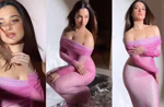 Tamannaah Bhatia flaunts perfect curves in shimmery off-shoulder low necked dress: Watch