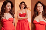 Tamannaah Bhatia sizzles in an orange strapless gown; hot photos goes viral